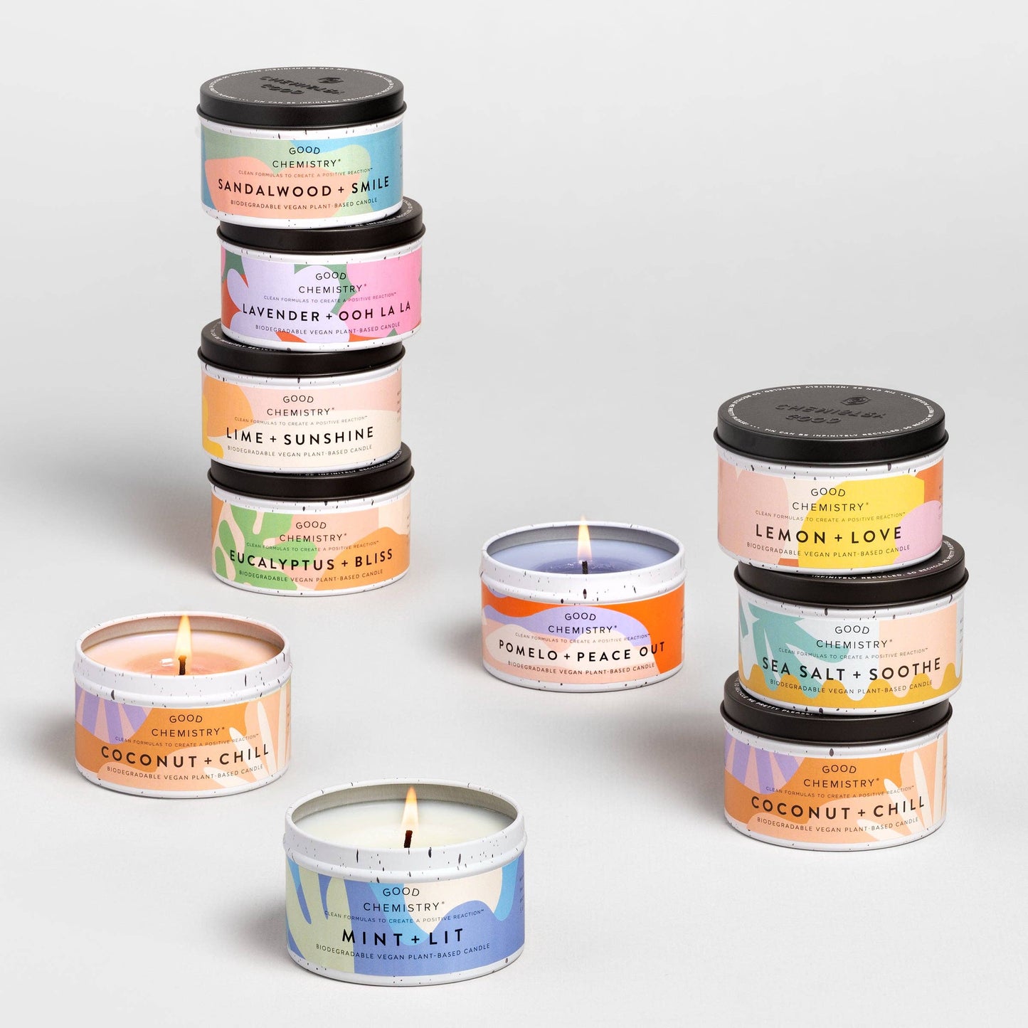 Lemon + Love Recyclable Tin Candle