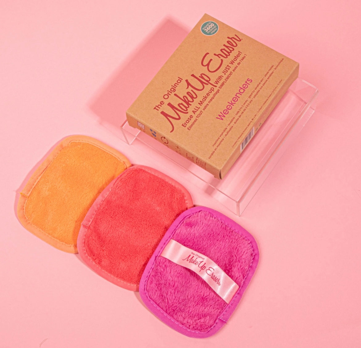 Weekenders Pink 3-Day Set MakeUp Eraser