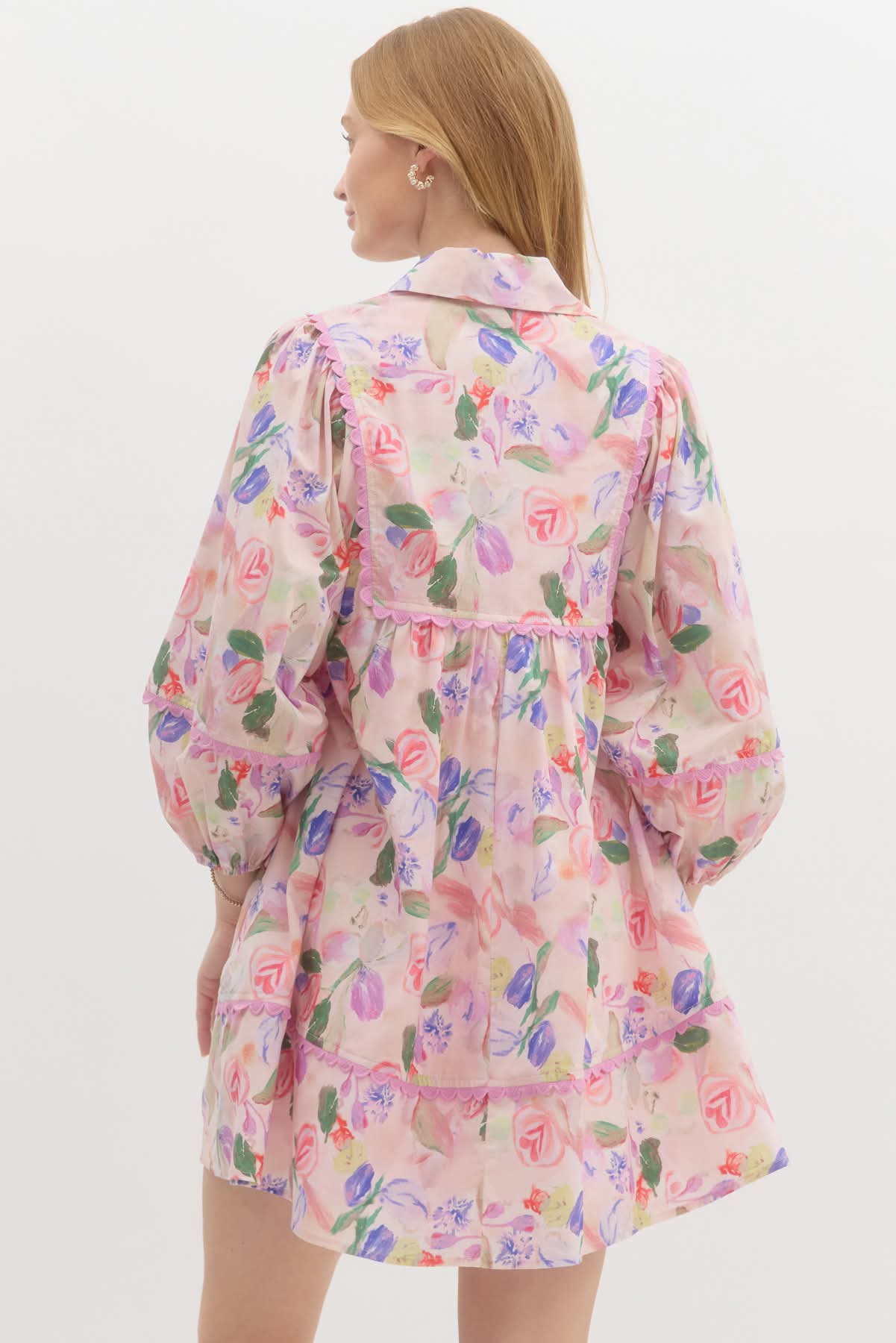 Arabella Mini Dress in Pink