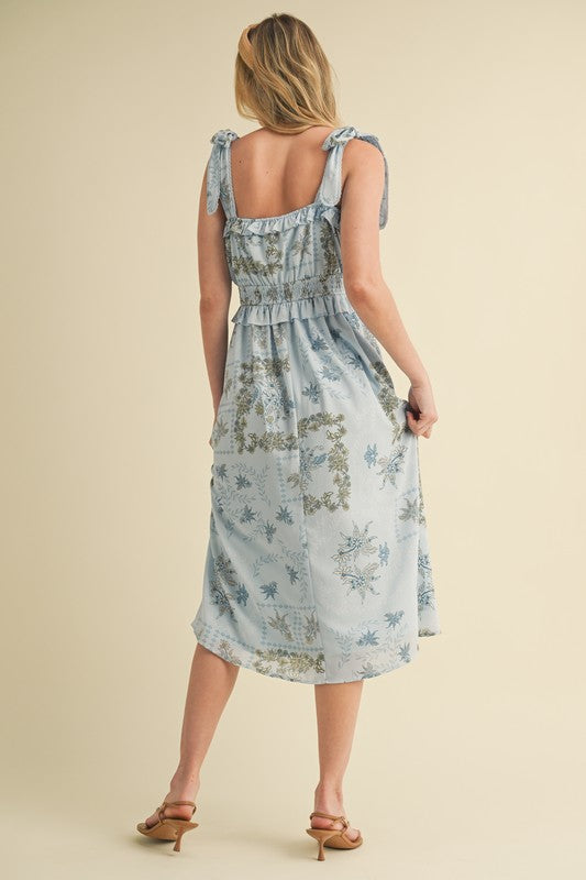 Ellie Floral Midi Dress