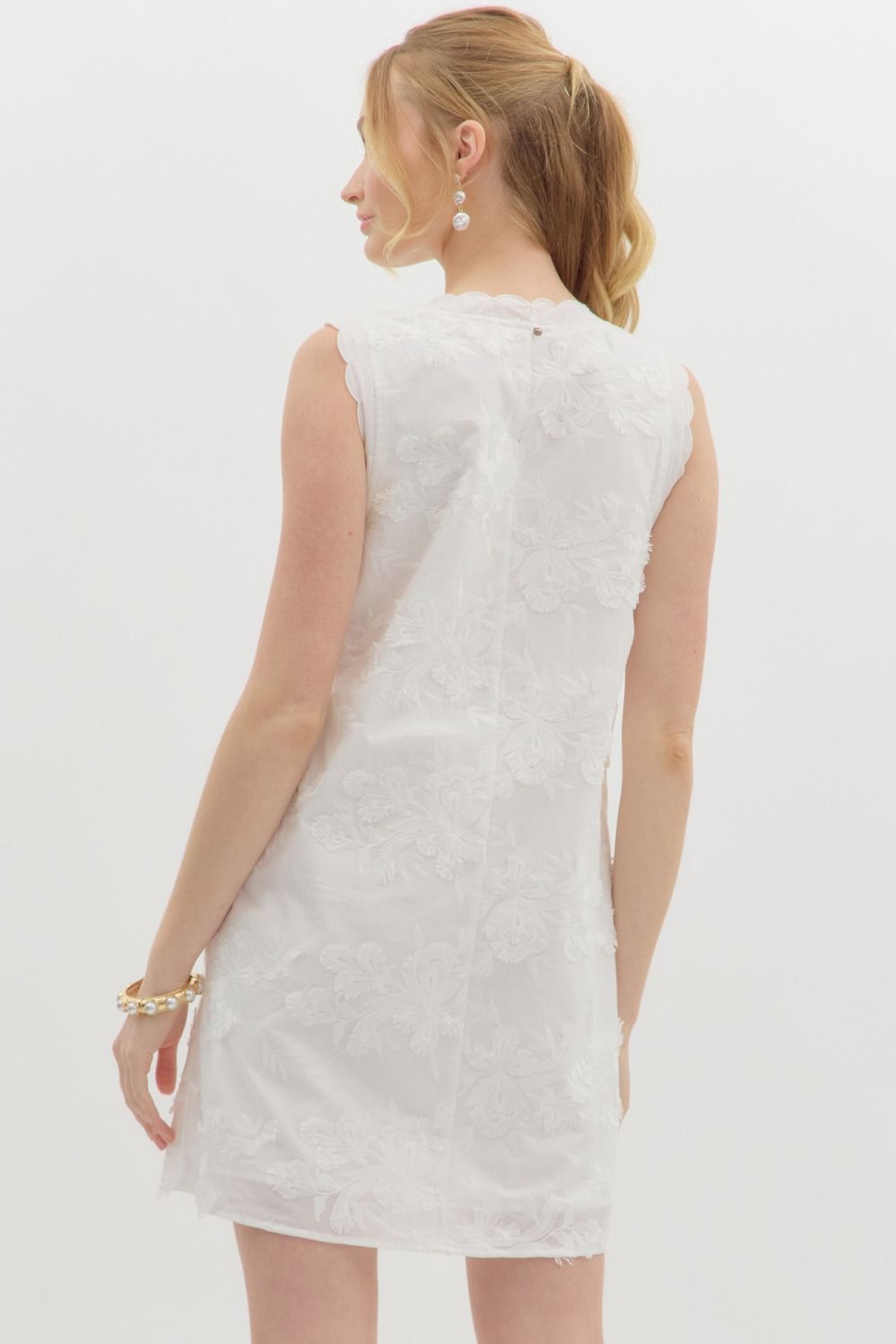 Rory Mini Dress in Off White