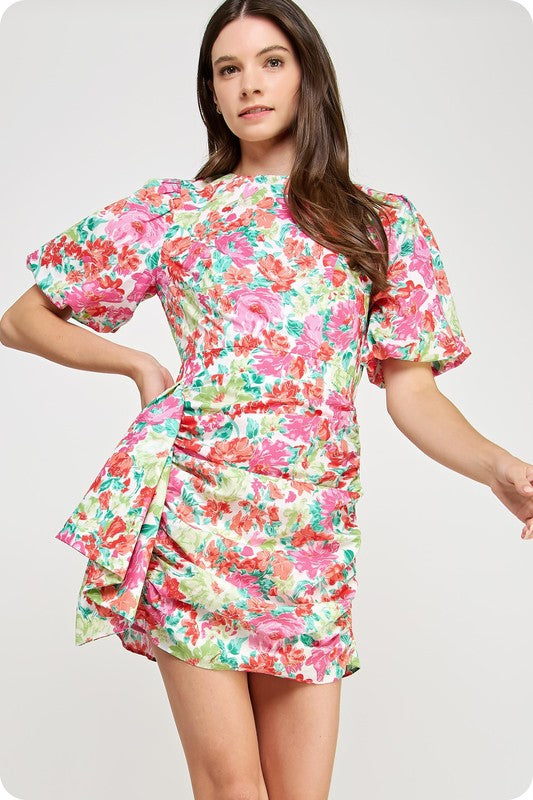 Rachel Mini Dress in Pink