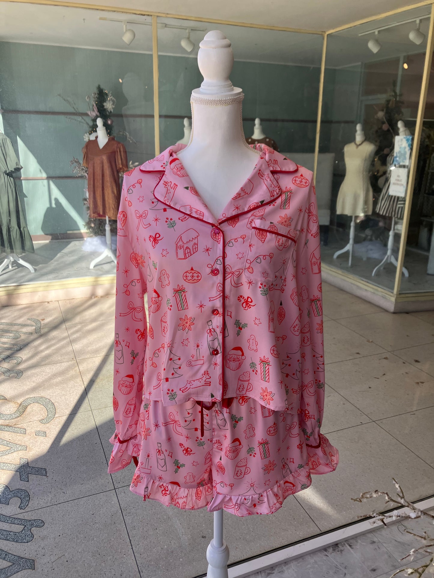 Polly Christmas Pajama Set