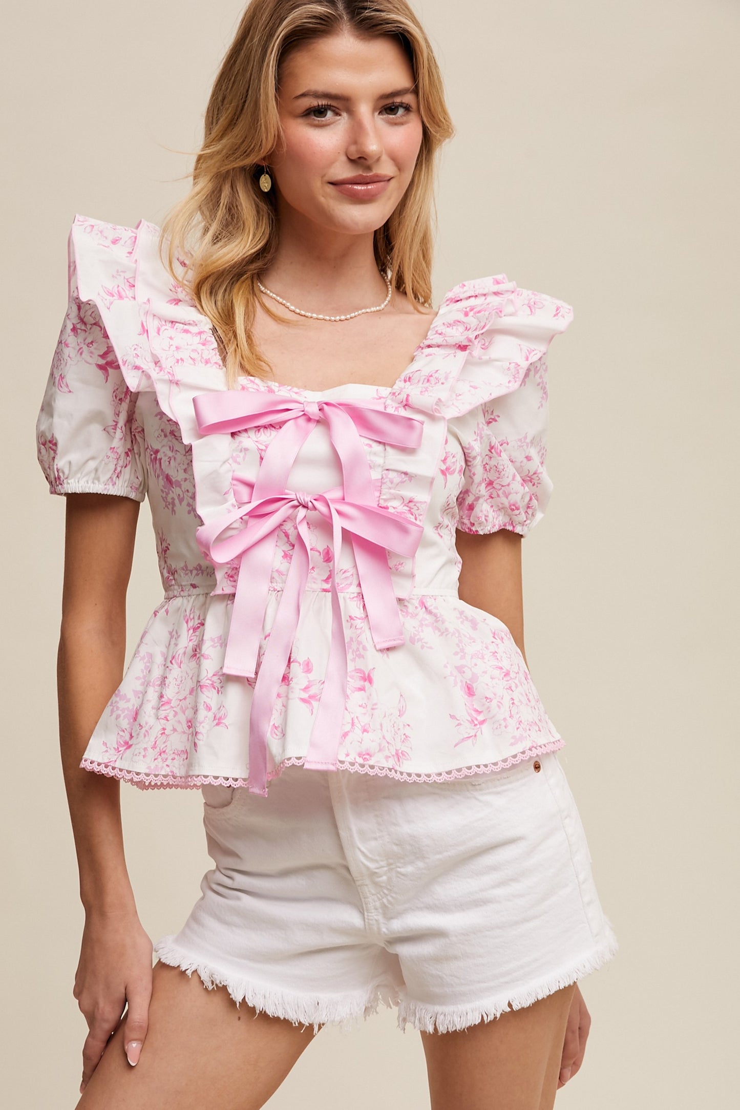 Annabelle Top in Pink