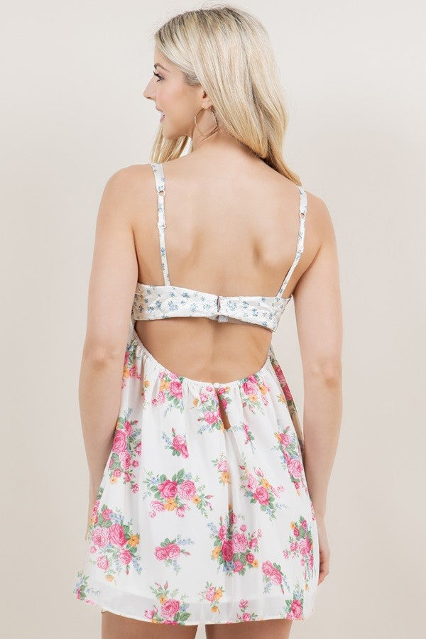 Juliette Mini Dress in Floral Print