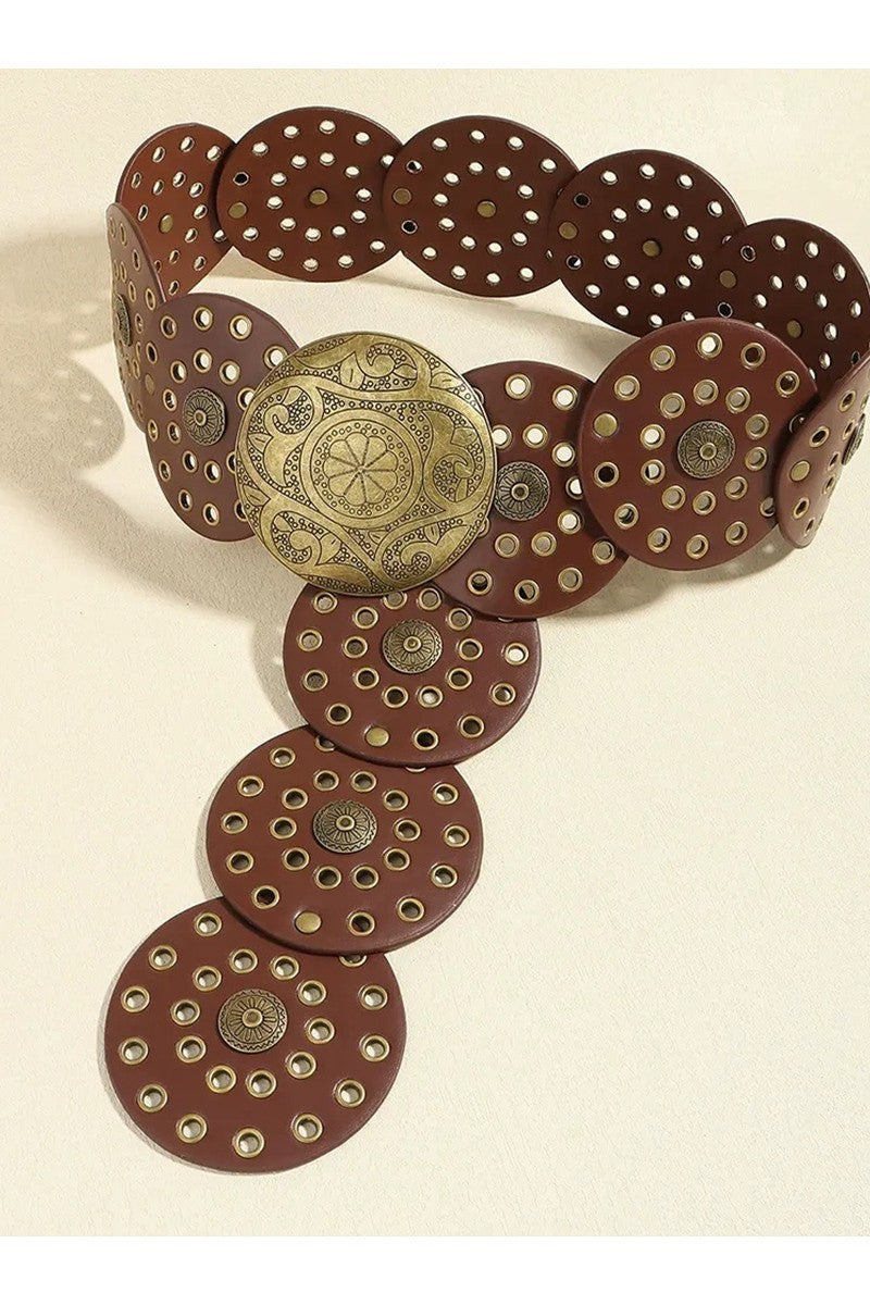 Copper Brown Western Belt