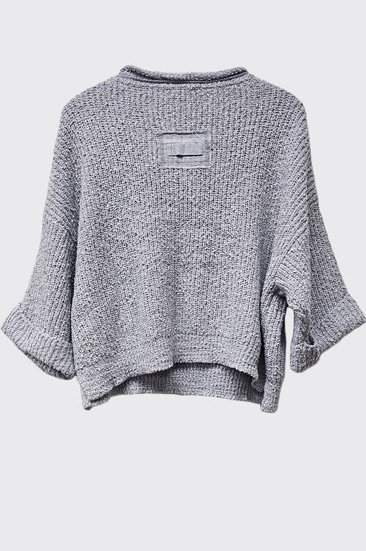 Fall Lightweight Cropped Sweater: Oatmeal / L