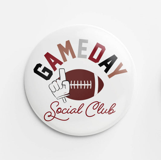 Gameday Social Club Button (Maroon)