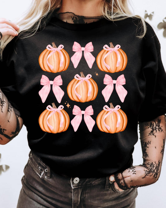 Preppy Pumpkins Short Sleeve Tee: Black / M
