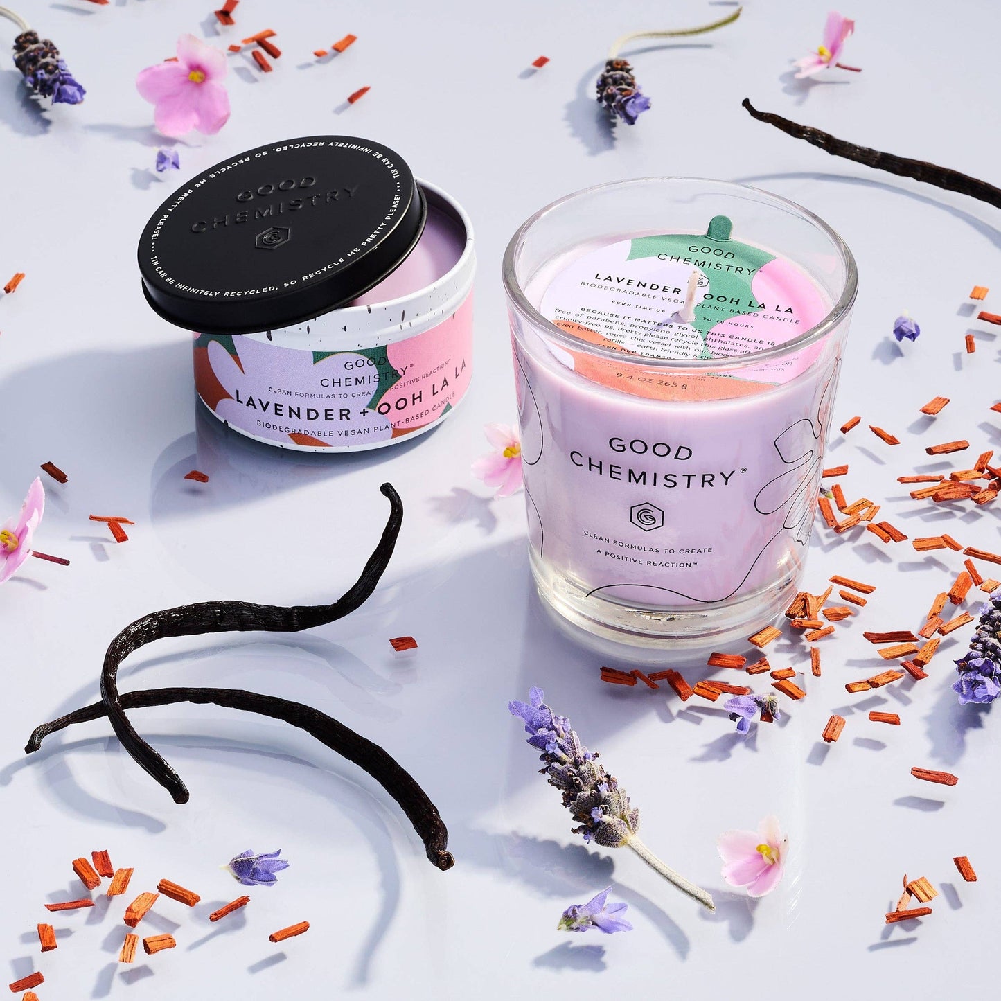 Lavender + Ooh La La Recyclable Tin Candle