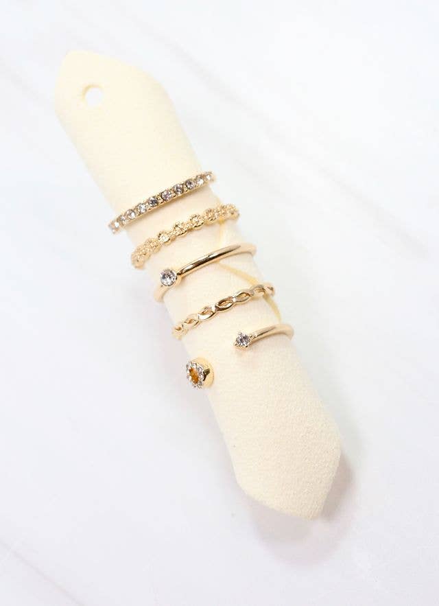 Leighton Ring Set GOLD: Default