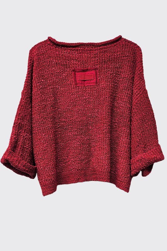 Fall Lightweight Cropped Sweater: Oatmeal / S