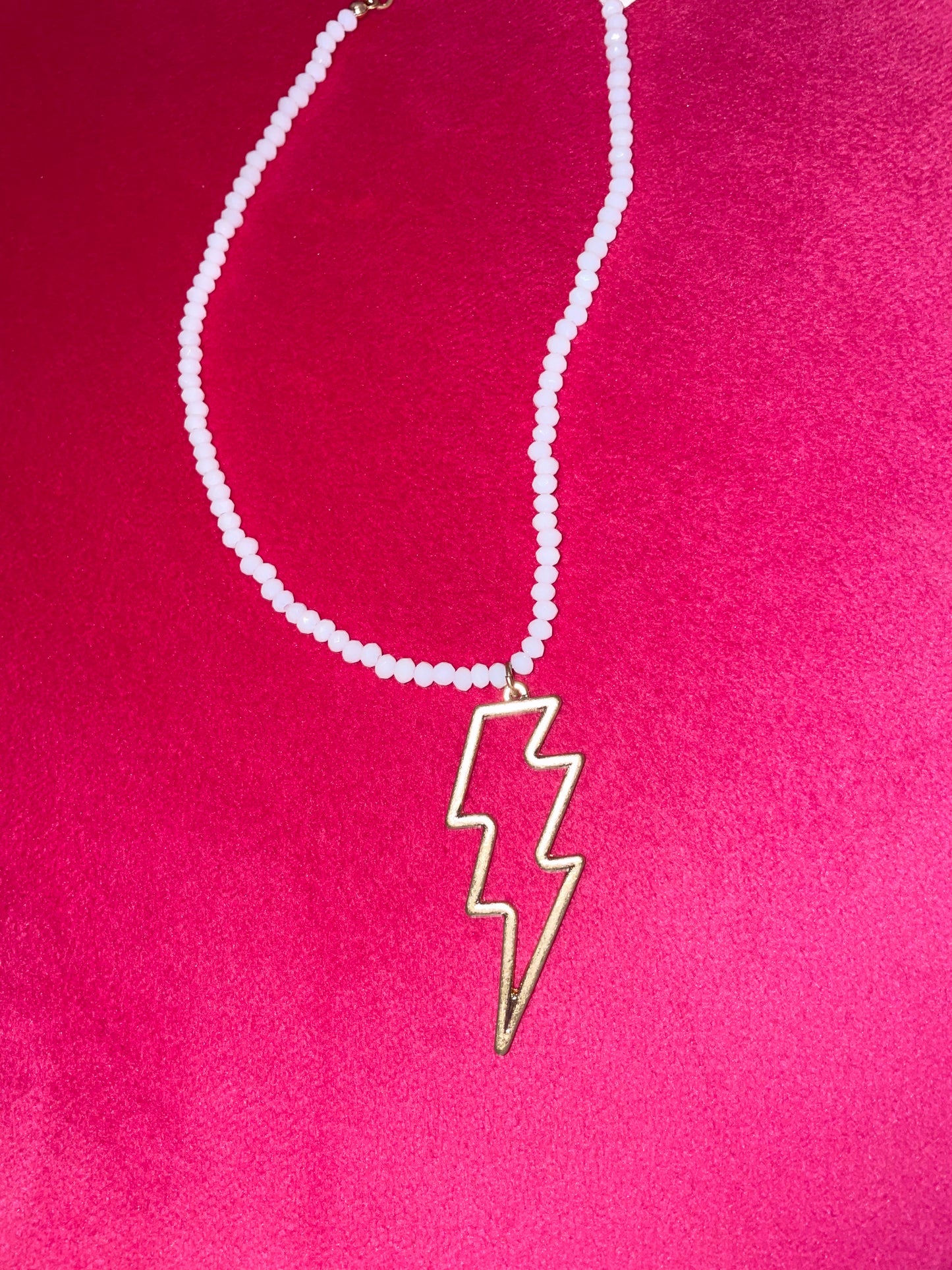 Gold Lightning Bolt Necklace