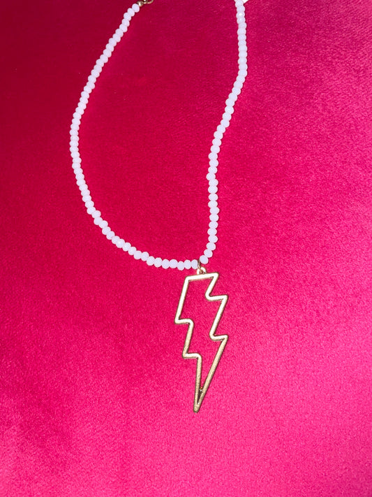 Gold Lightning Bolt Necklace