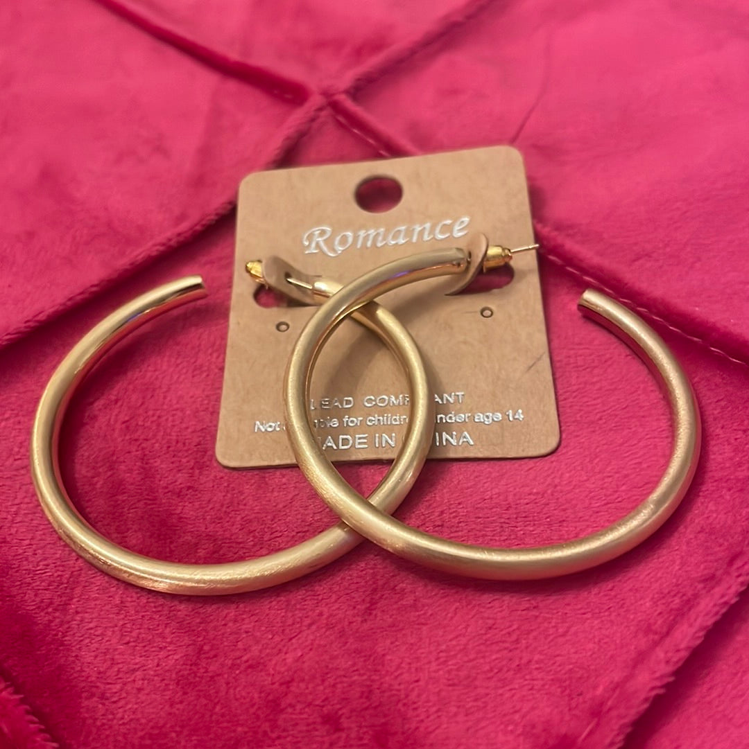 Large Gold Hoop Earrings