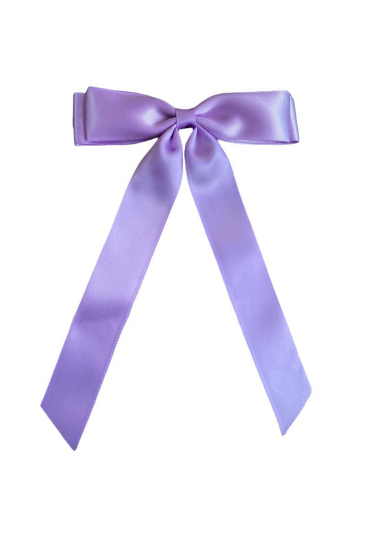 Purple Bow Hair Clip