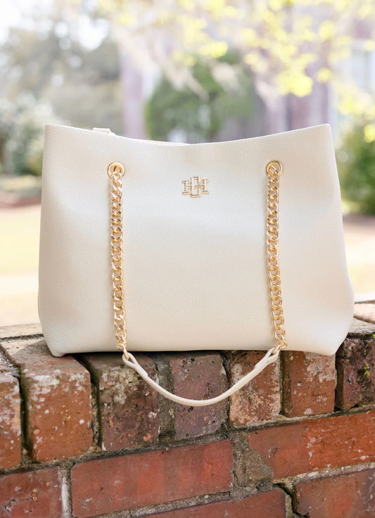 Caroline Hill Cream Blair Tote