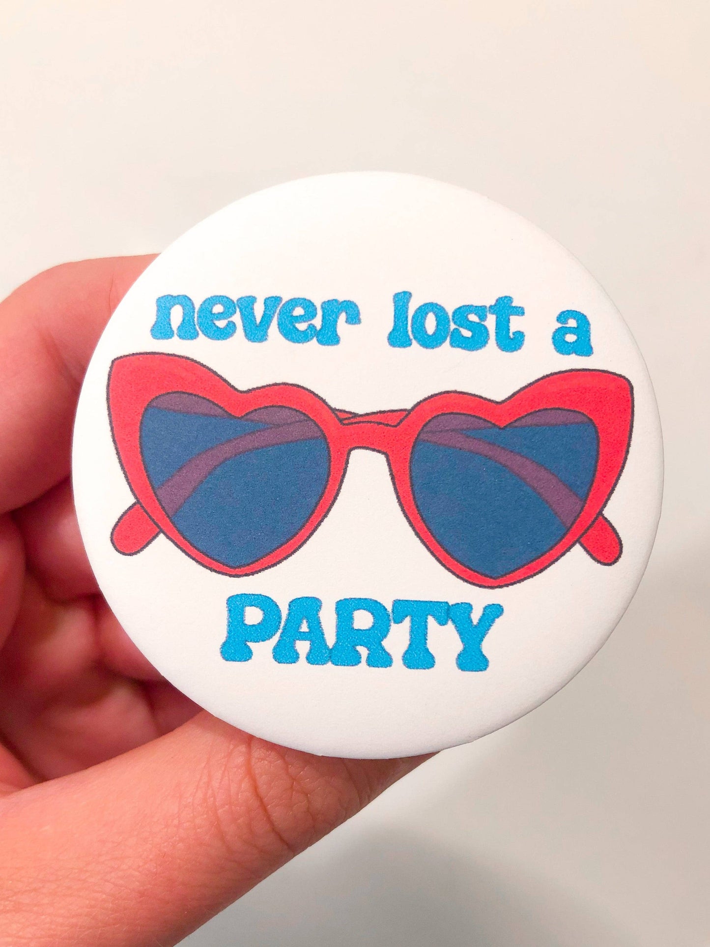 Never Lost a Party Button