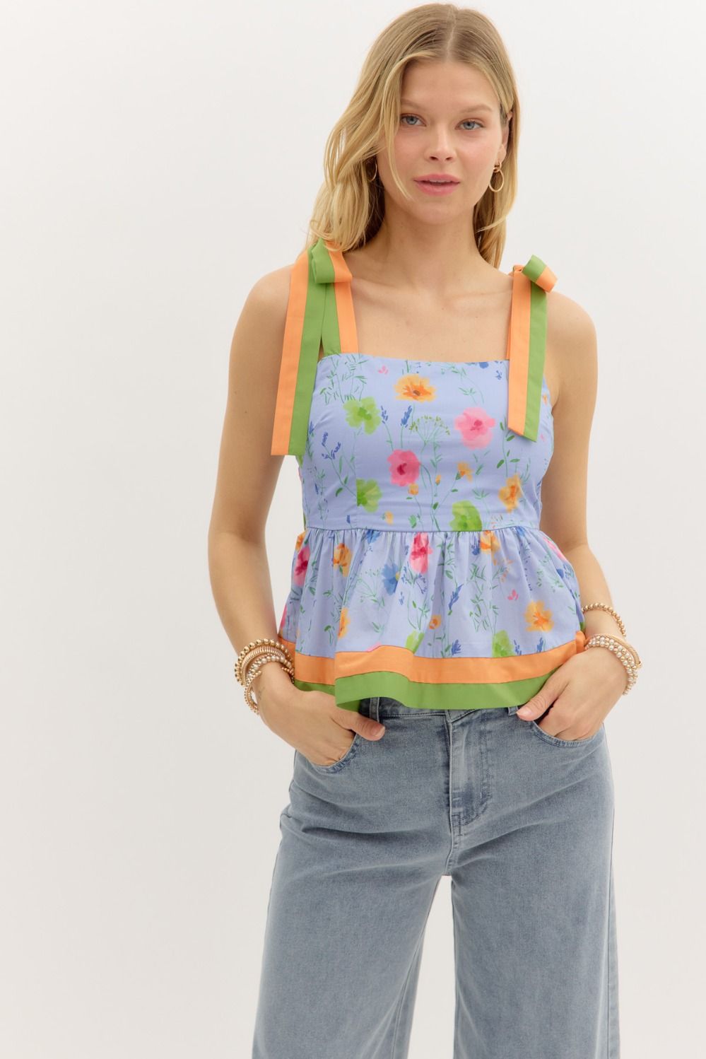 Camryn Top in Chambray