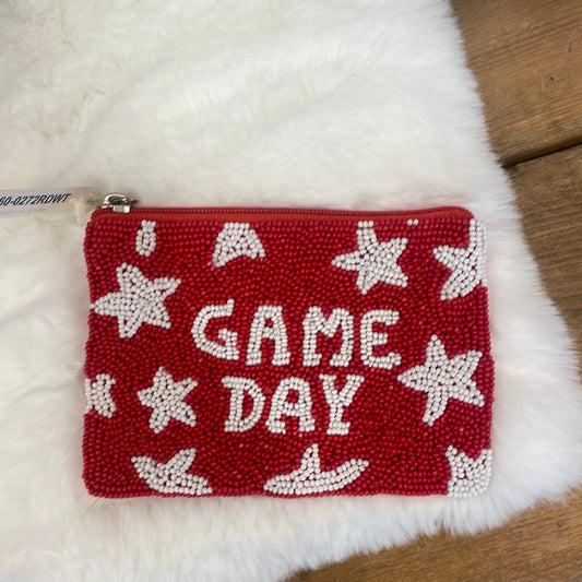 Red Game Day Coin Purse