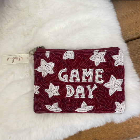 Maroon Game Day Coin Purse