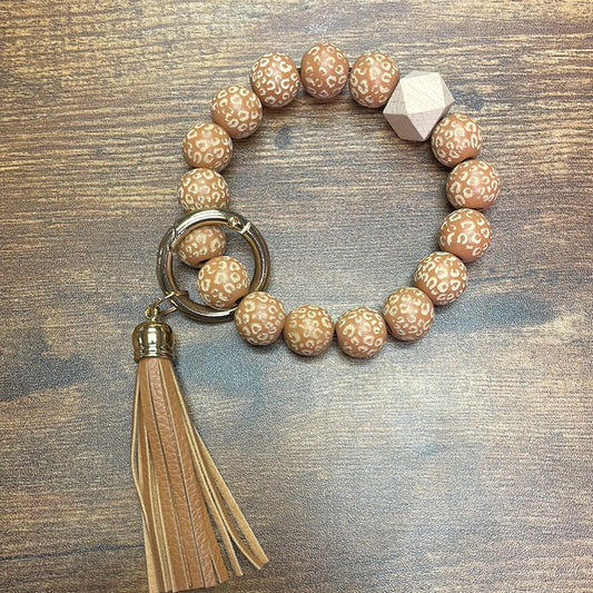 Brown Wristlet Keychain