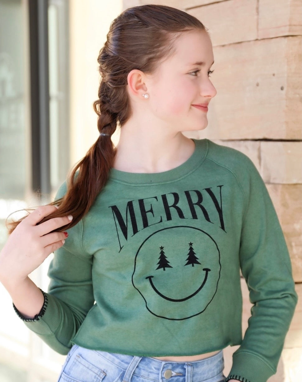 Tween Merry Tree Sweatshirt