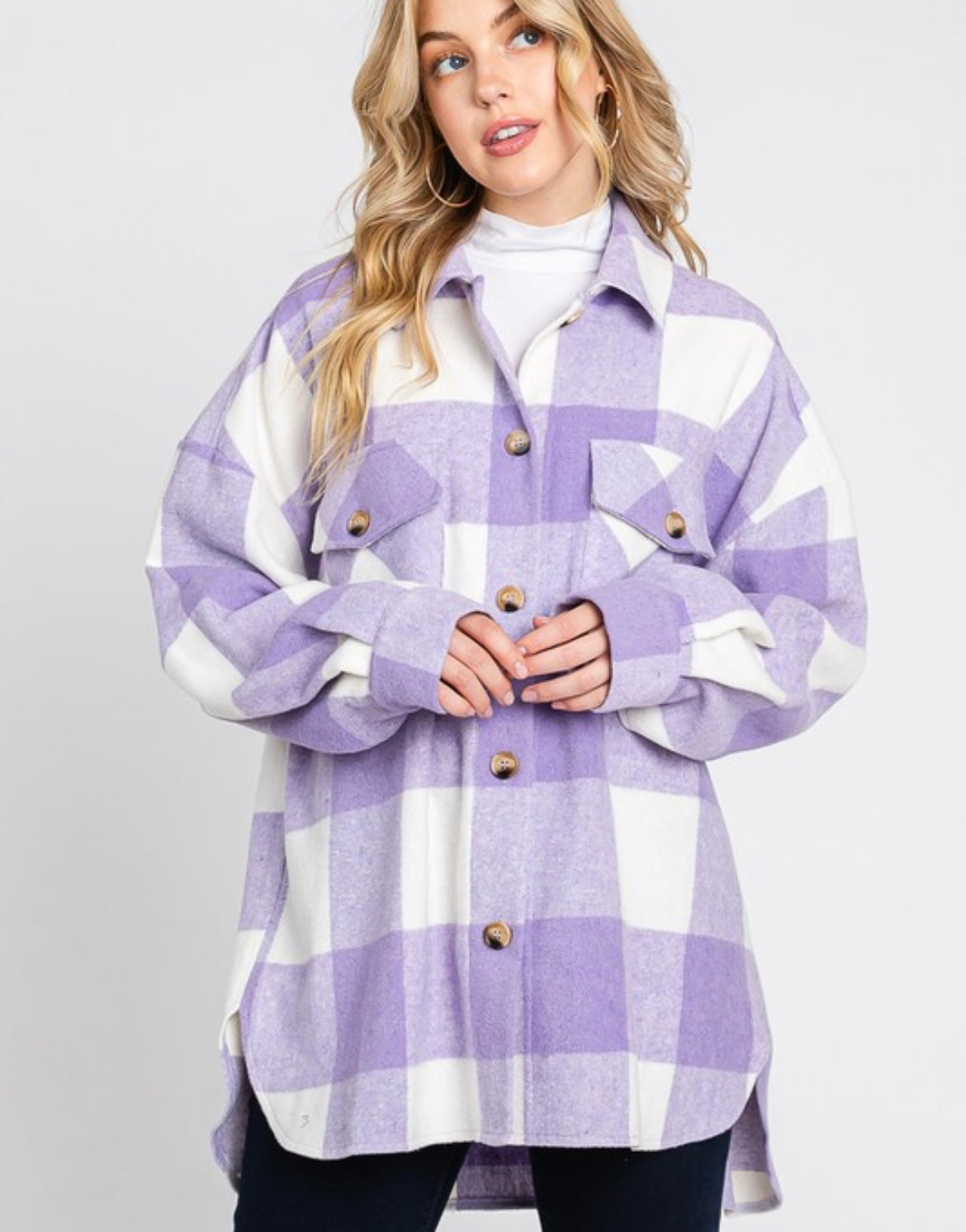 Lightweight Oversize Flannel Shacket