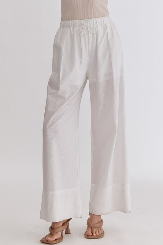 White Linen Pants