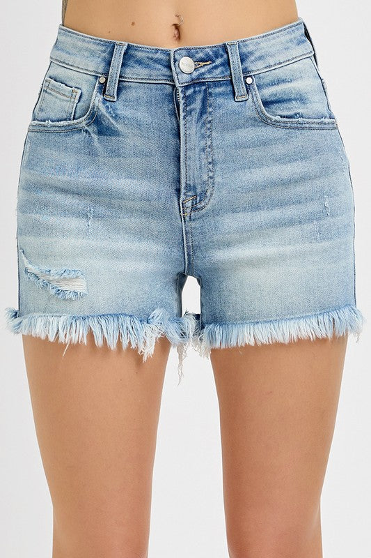 Light Wash Denim Shorts