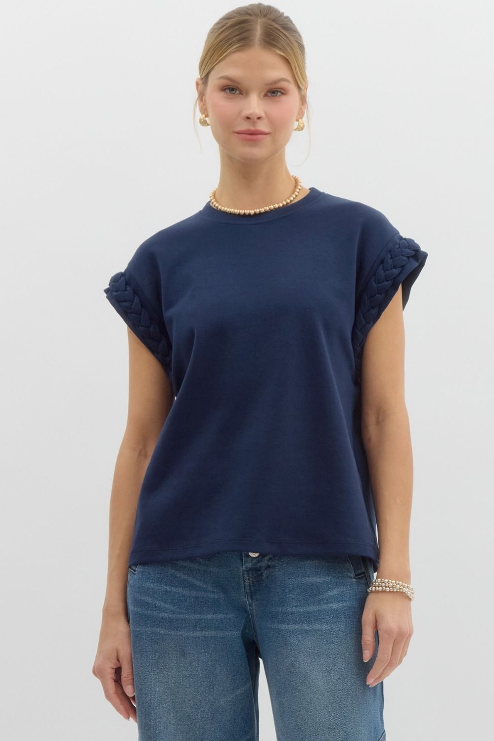 Bex Top in Navy
