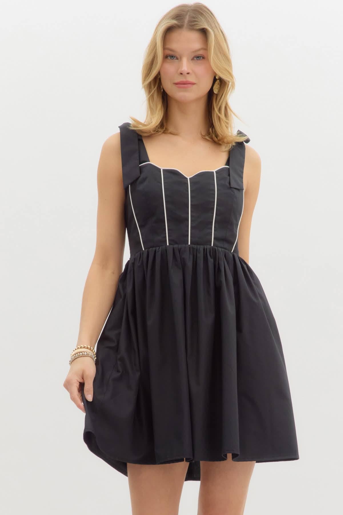 Darla Mini Dress in Black