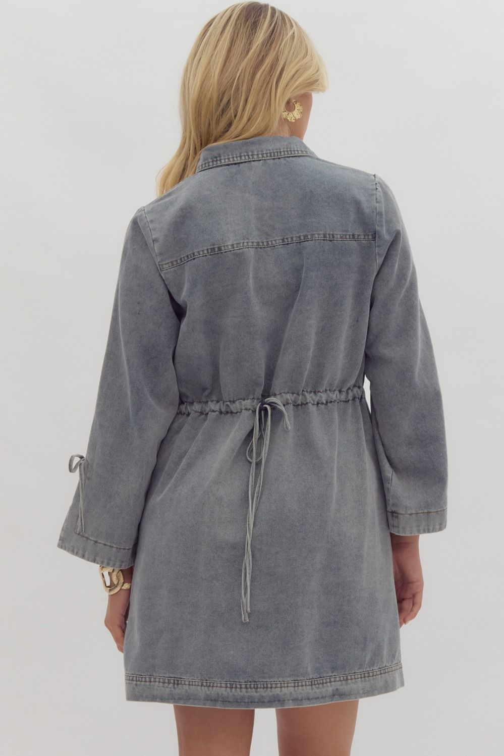 Denim Long Sleeve Dress