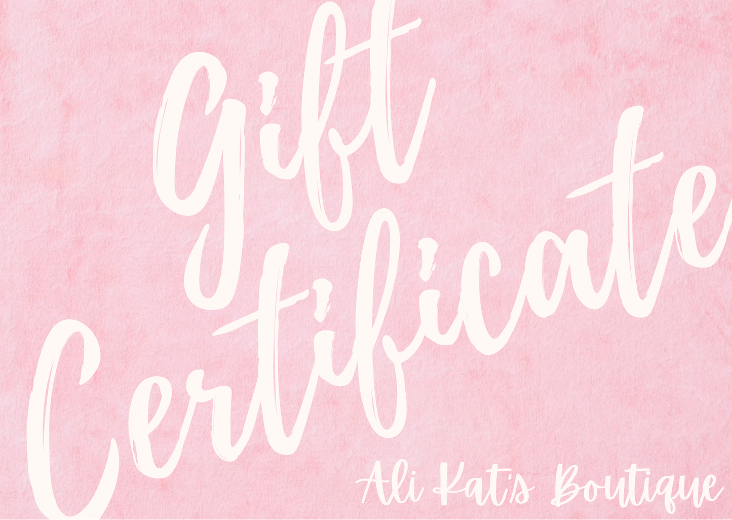 Ali Kat’s Gift Card