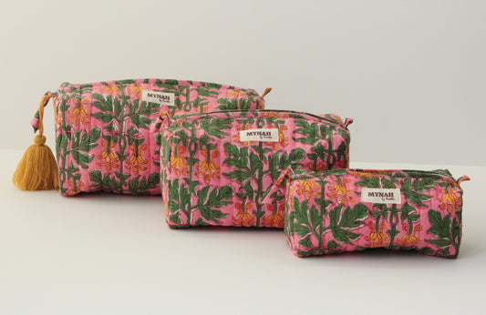 Bubblegum Forest | Set Of 3 Makeup Bags