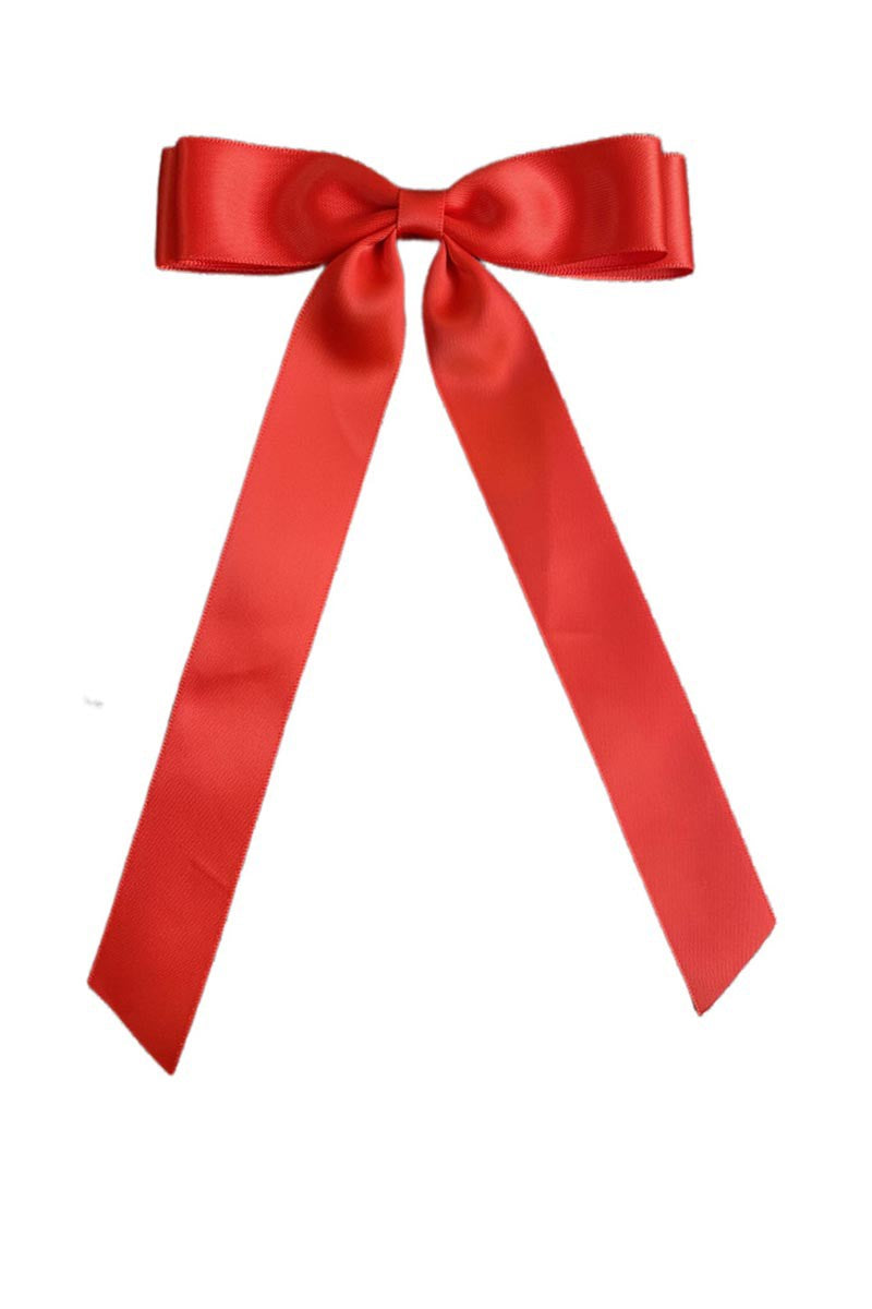 Red Bow Hair Clip