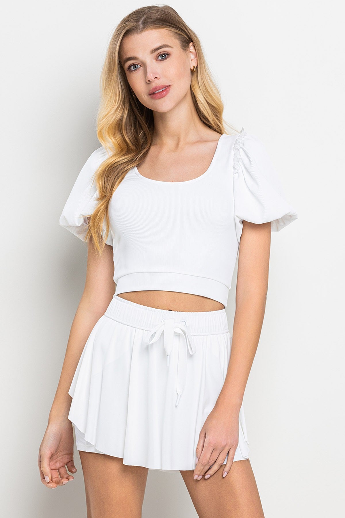 Pleated Crop Top