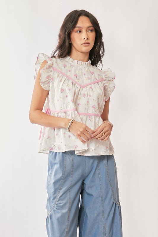 Arabella Top in Pink
