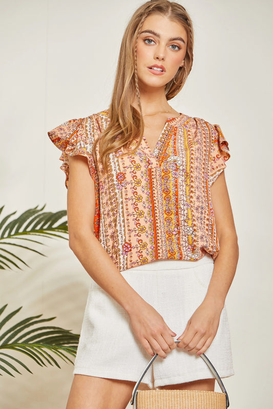 Orange Multi Top