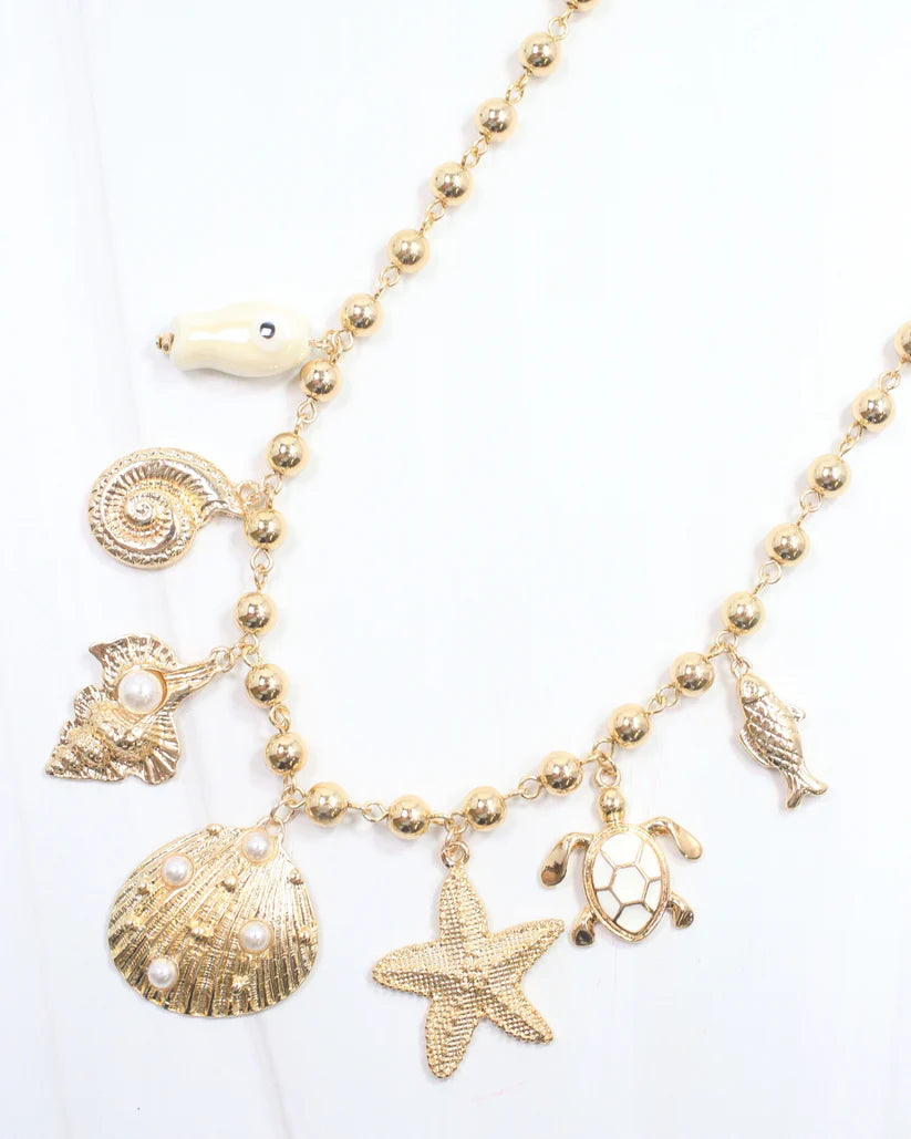 Santa Monica Sealife Charm Gold