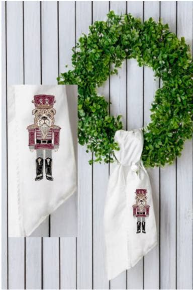 Kathryn Bulldog Nutcracker Maroon Sash