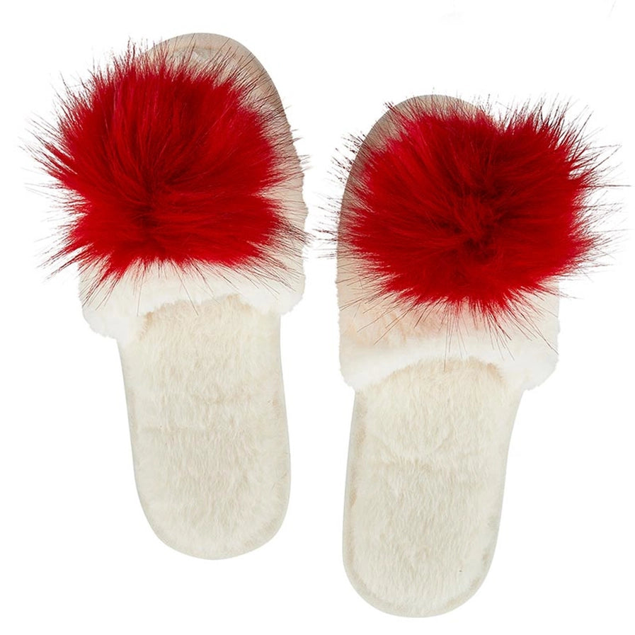 Pom Plush Slippers