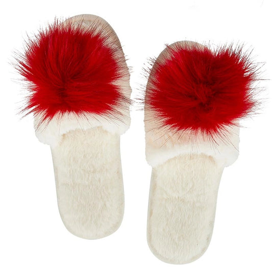 Pom Plush Slippers