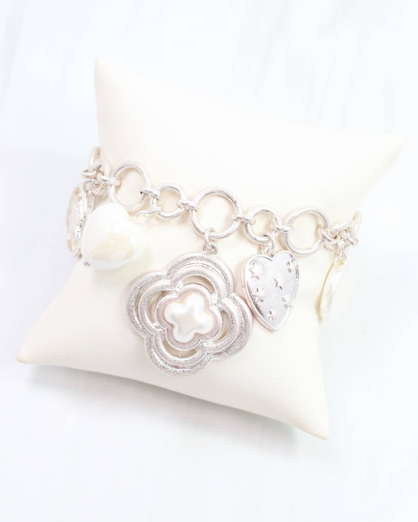 Duchess Charm Bracelet Worn Silver: Default