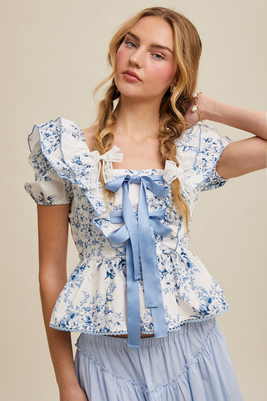 Julia Top in Blue