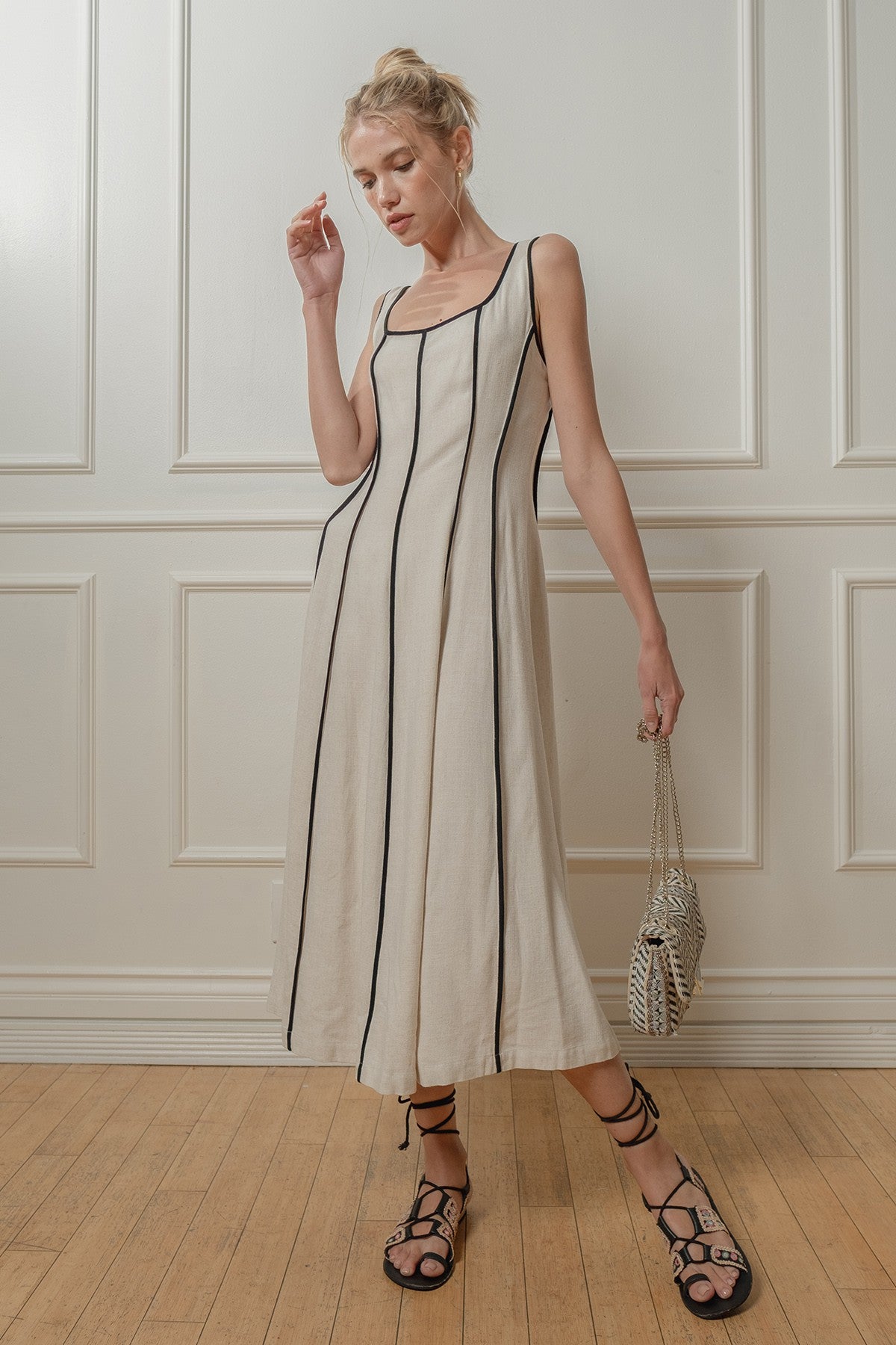 Linen Midi Dress