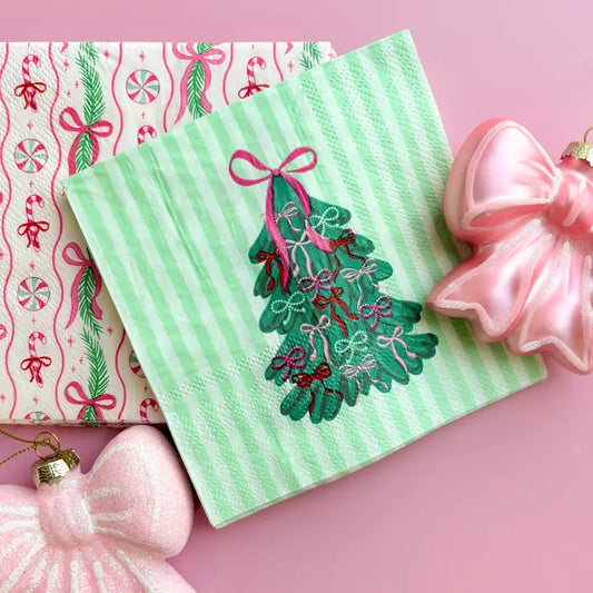 Tied Up in Bows Cocktail Napkins